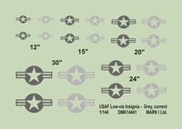USAF Modern Low-Vis Insignia (2 sheets)