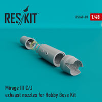 Mirage III C/J  exhaust nozzles for Hobby Boss Kit - Image 1