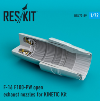 F-16 F100-PW open exhaust nozzles for  KINETIС Kit