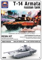 T-14 Armata Russian Tank with resin kit limited edition