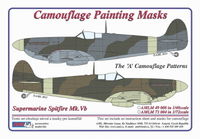 Camouflage painting masks Spitfire Mk.Vb  scheme "A"