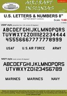 U.S. Letters and Numbers 8" - Image 1