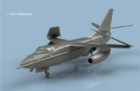KA-3 B Skywarrior folded wings (3 planes) - Image 1