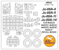 Ju-88A-4 / A-5 / A-11 / A-14 (ICM/ REVELL) + wheels masks - Image 1