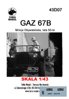 GAZ 67B -Milicja Obywatelska,lata 50-te