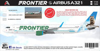 FRONTIER AIRBUS A321 CROCKET THE RACOON